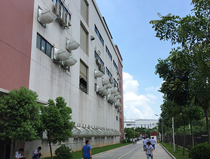 精密五金電子廠廣東長盈環(huán)保空調安裝案例